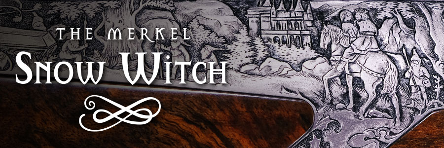 One of a kind, fairy-tale Merkel hunting rifle – The Snow Witch