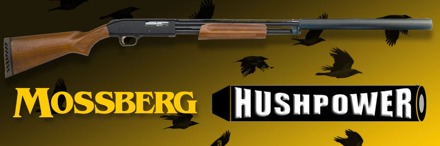 Mossberg Hushpower Shotgun: Rob Speed proved his marksmanship by shooting over 100 crows in one sitting using his trusty Mossberg Wood .410 Hushpower pump action shotgun.
