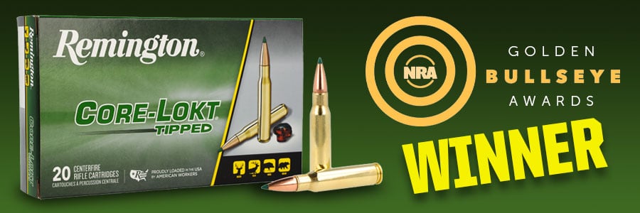 Viking Arms, the UK distributor of Remington Ammunition is proud to announce that Core-Lokt Tipped has been awarded American Rifleman’s 2023 Golden Bullseye Award for Ammunition Product of the Year.